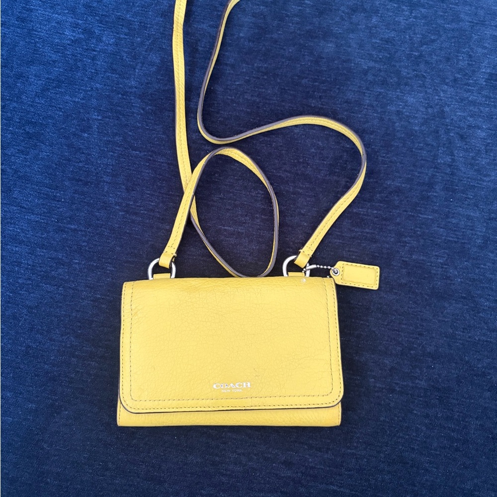 Coach Vibrant Yellow Crossbody Bag